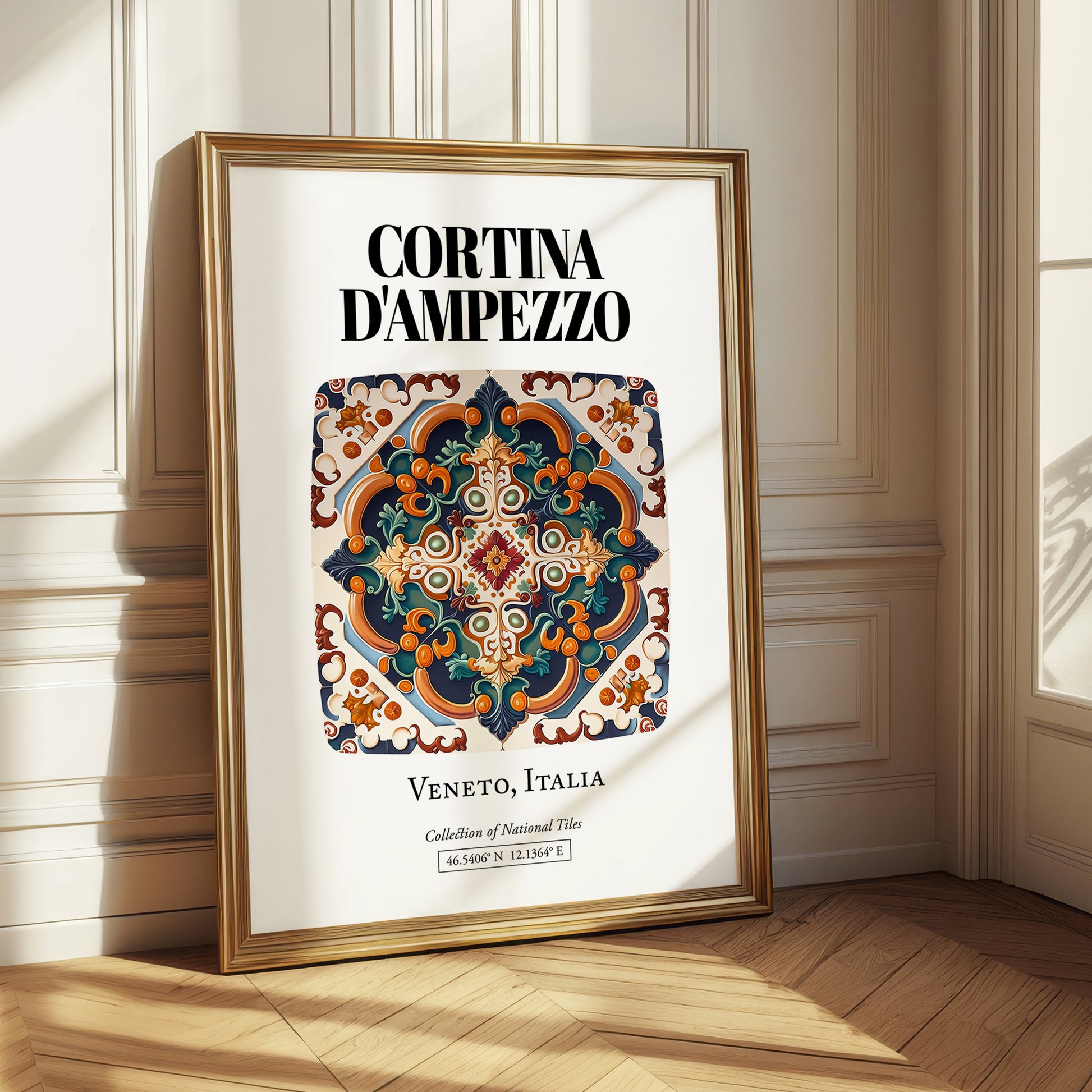 Cortina D'ampezzo, Italy – Country Culture Poster, styled in a charming Paris street view