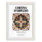 Cortina D'ampezzo, Italy – Country Culture Poster, placed in minimal white frame