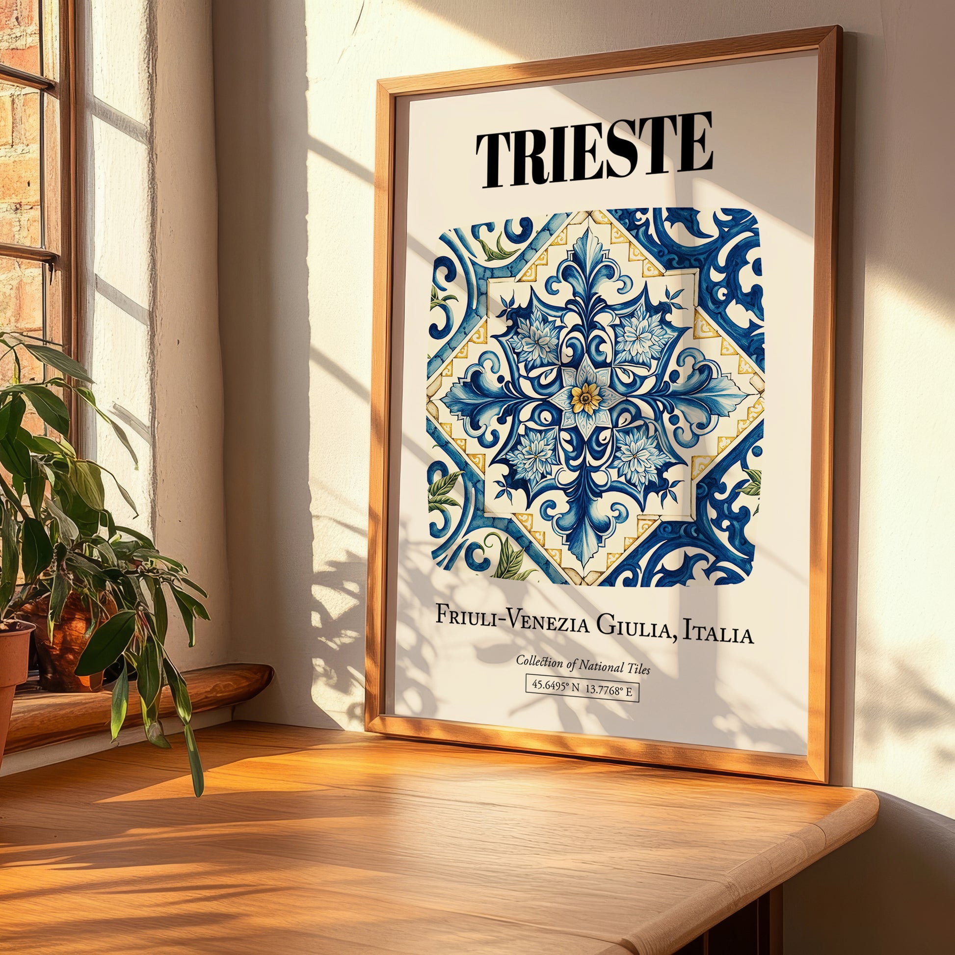 Trieste, Italy – Cultural Heritage Wall Art, clean layout with no caption