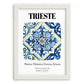 Trieste, Italy – Cultural Heritage Wall Art, placed in minimal white frame