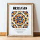 Bergamo, Italy – Travel Memories Wall Print, in wooden frame leaning on the floor