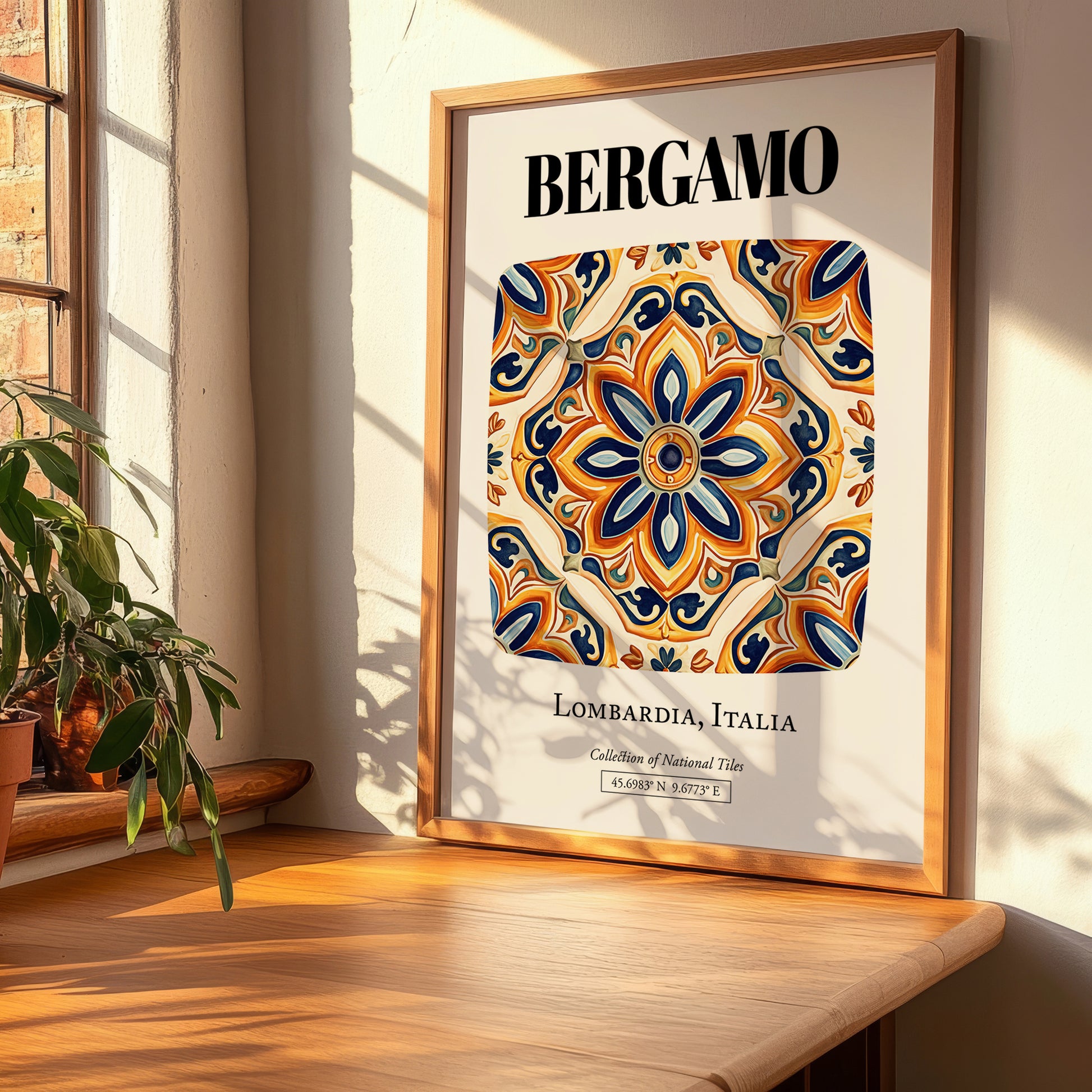 Bergamo, Italy – Travel Memories Wall Print, clean layout with no caption