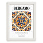Bergamo, Italy – Travel Memories Wall Print, placed in minimal white frame