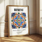 Rimini, Italy – Illustrated Travel Poster, styled in a charming Paris street view