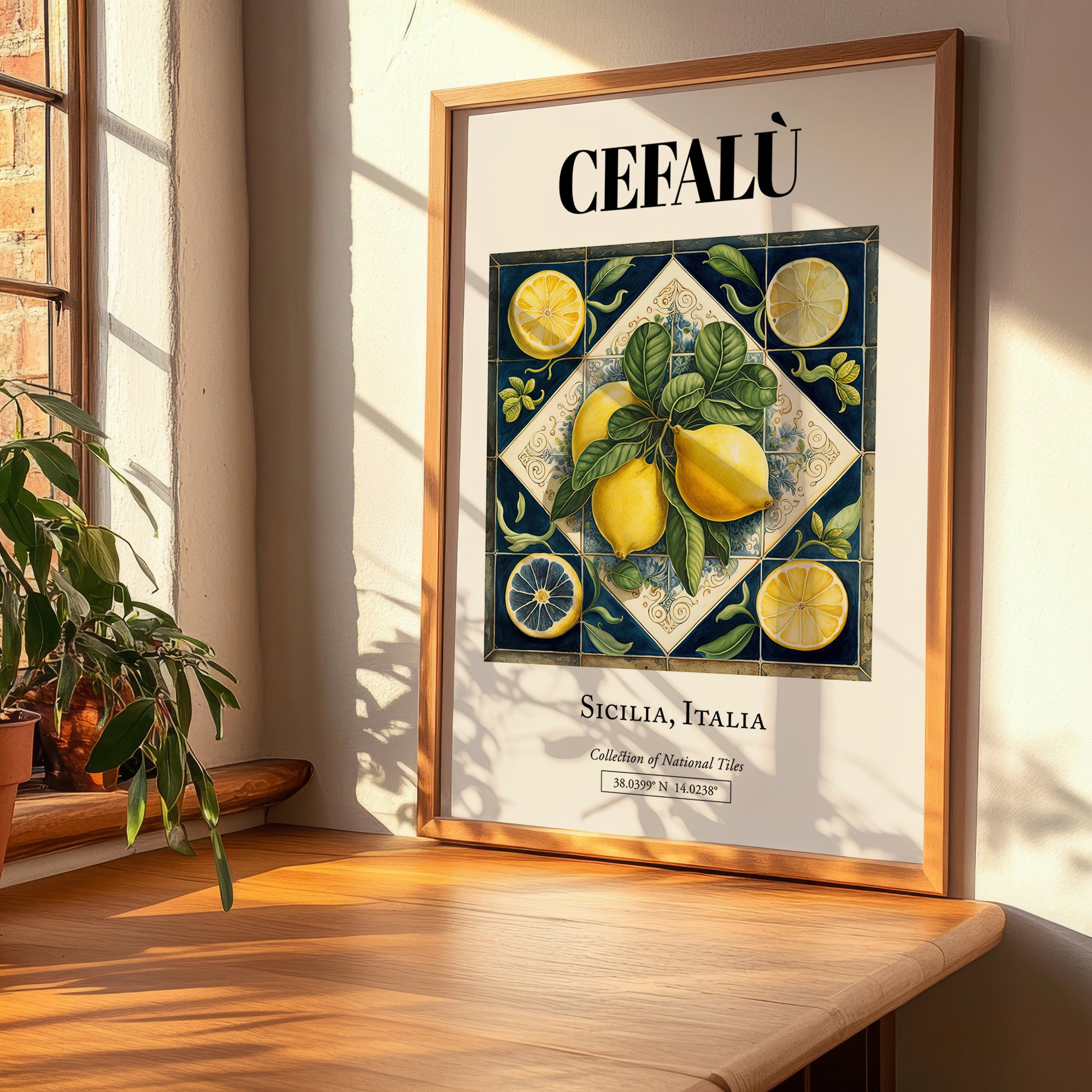 Cefalù, Italy – Travel Print, clean layout with no caption