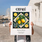 Cefalù, Italy – Travel Print, no-text version framed in wood