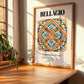 Bellagio, Italy – Vintage Travel Poster, clean layout with no caption