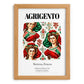 Agrigento, Italy – Minimalist Travel Print, set in oak frame