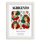 Agrigento, Italy – Minimalist Travel Print, placed in minimal white frame