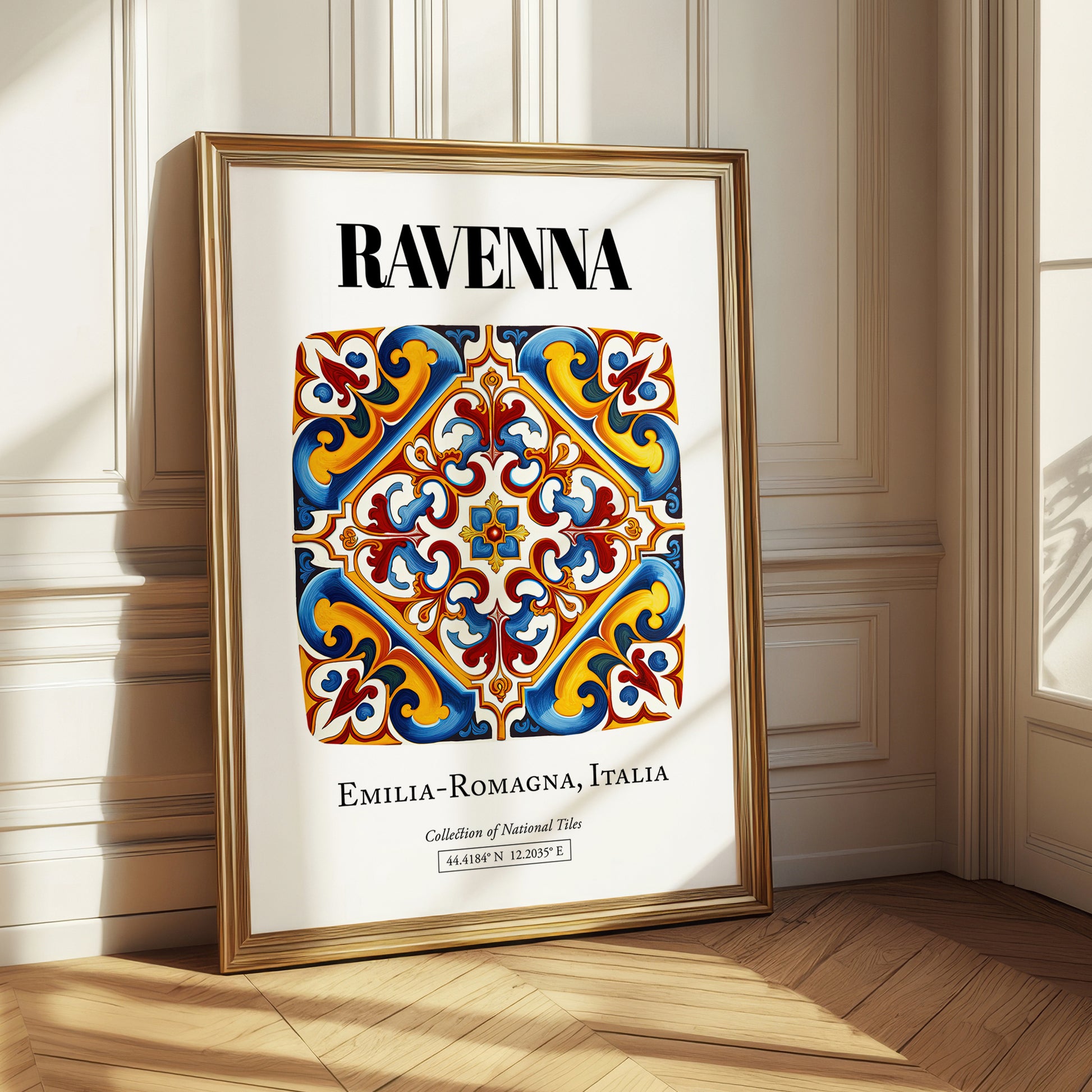 Ravenna, Italy – Historic Cities Art Print, styled in a charming Paris street view