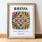 Ravenna, Italy – Historic Cities Art Print, in wooden frame leaning on the floor