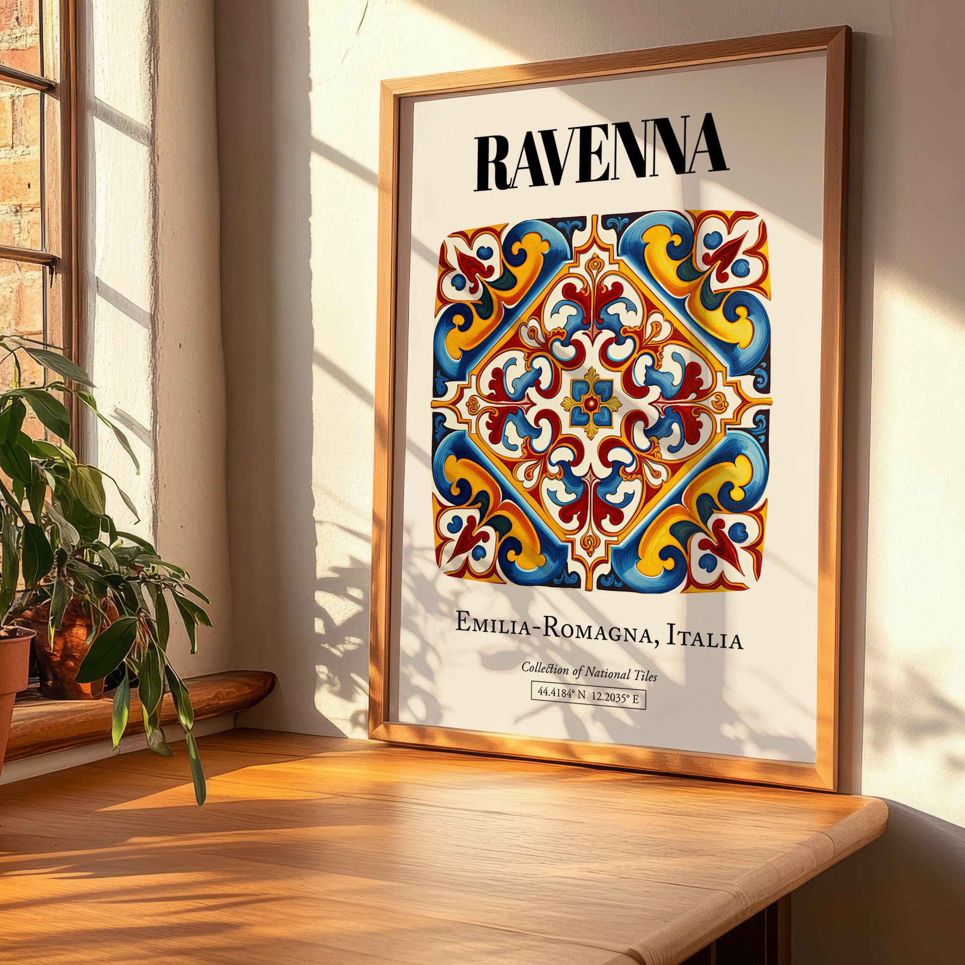 Ravenna, Italy – Historic Cities Art Print, clean layout with no caption