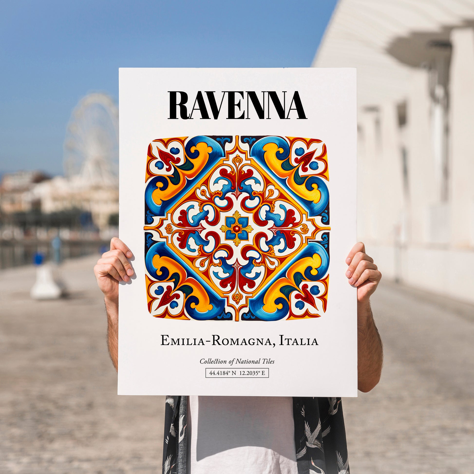 Ravenna, Italy – Historic Cities Art Print, no-text version framed in wood
