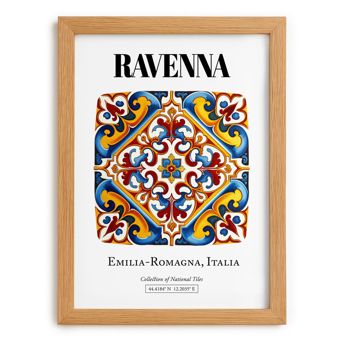 Ravenna, Italy – Historic Cities Art Print, set in oak frame