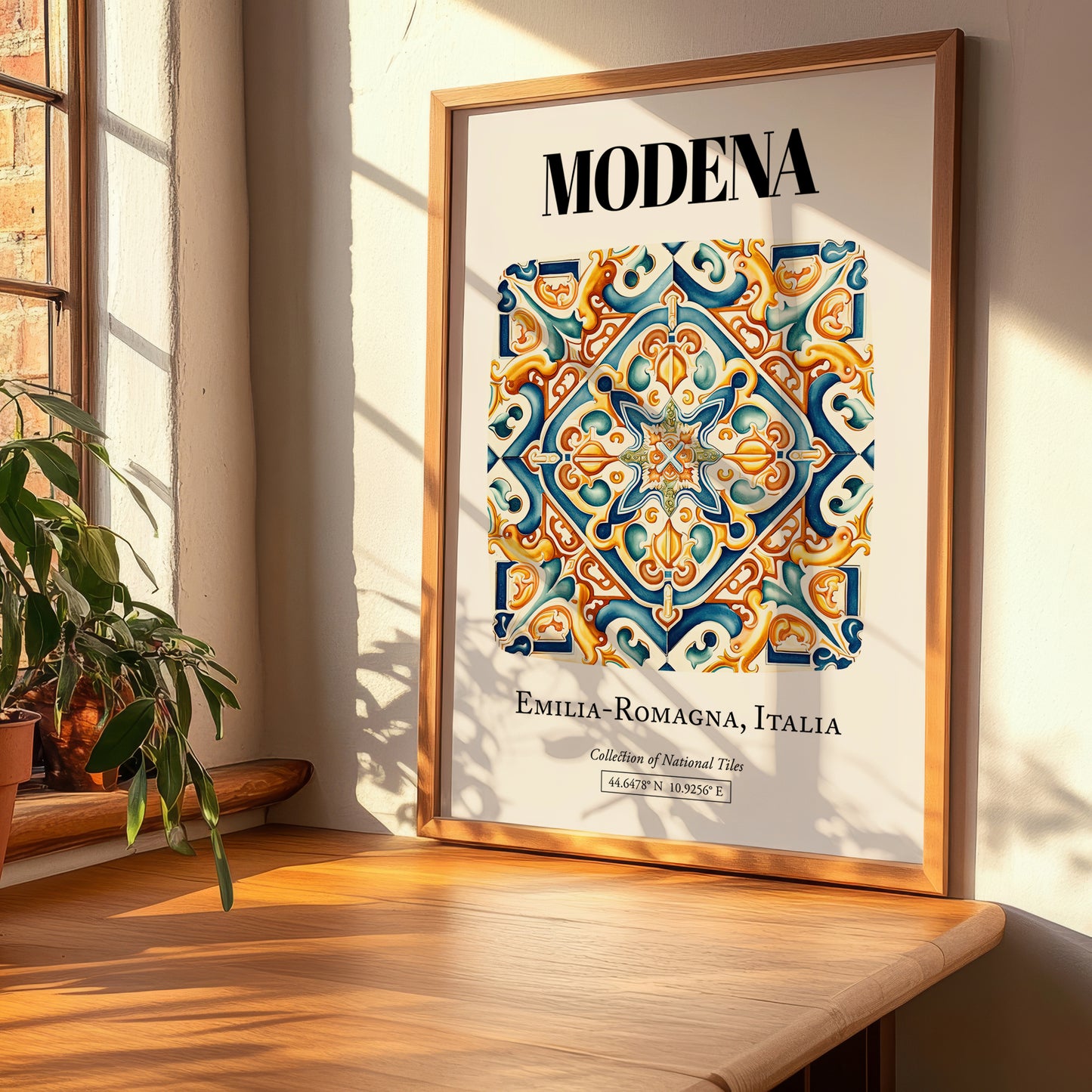 Modena, Italy – Travel Poster, clean layout with no caption