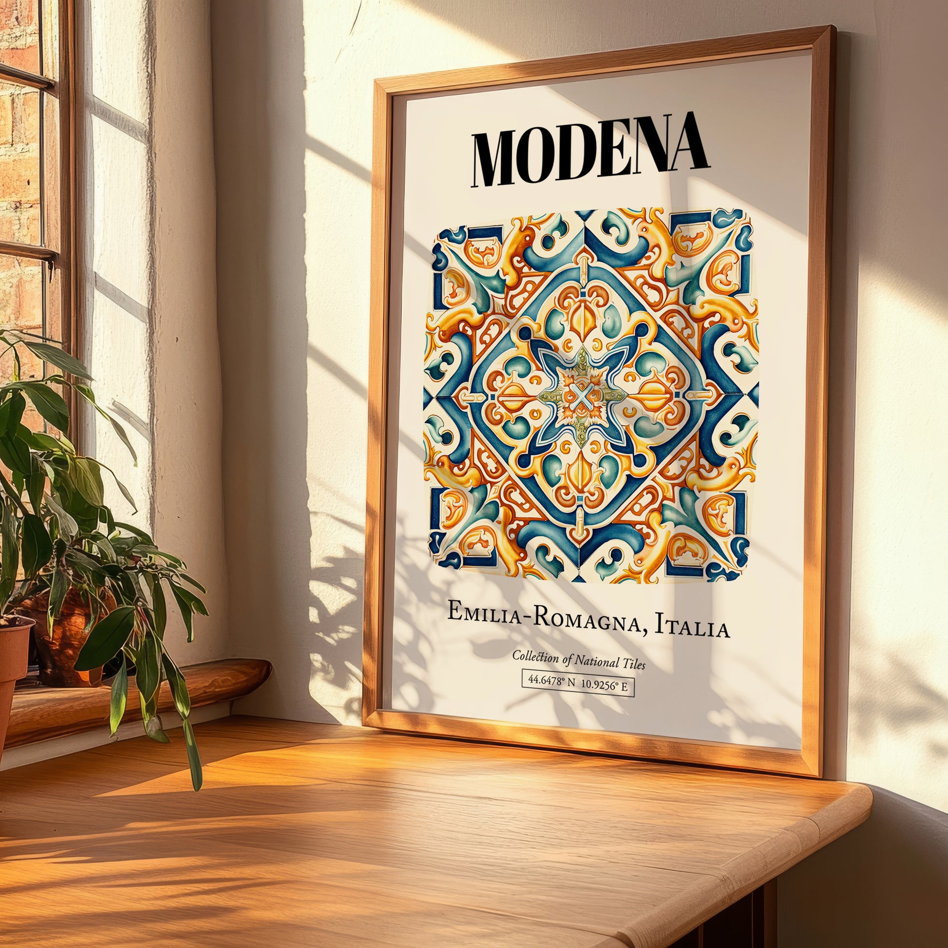 Modena, Italy – Travel Poster, clean layout with no caption