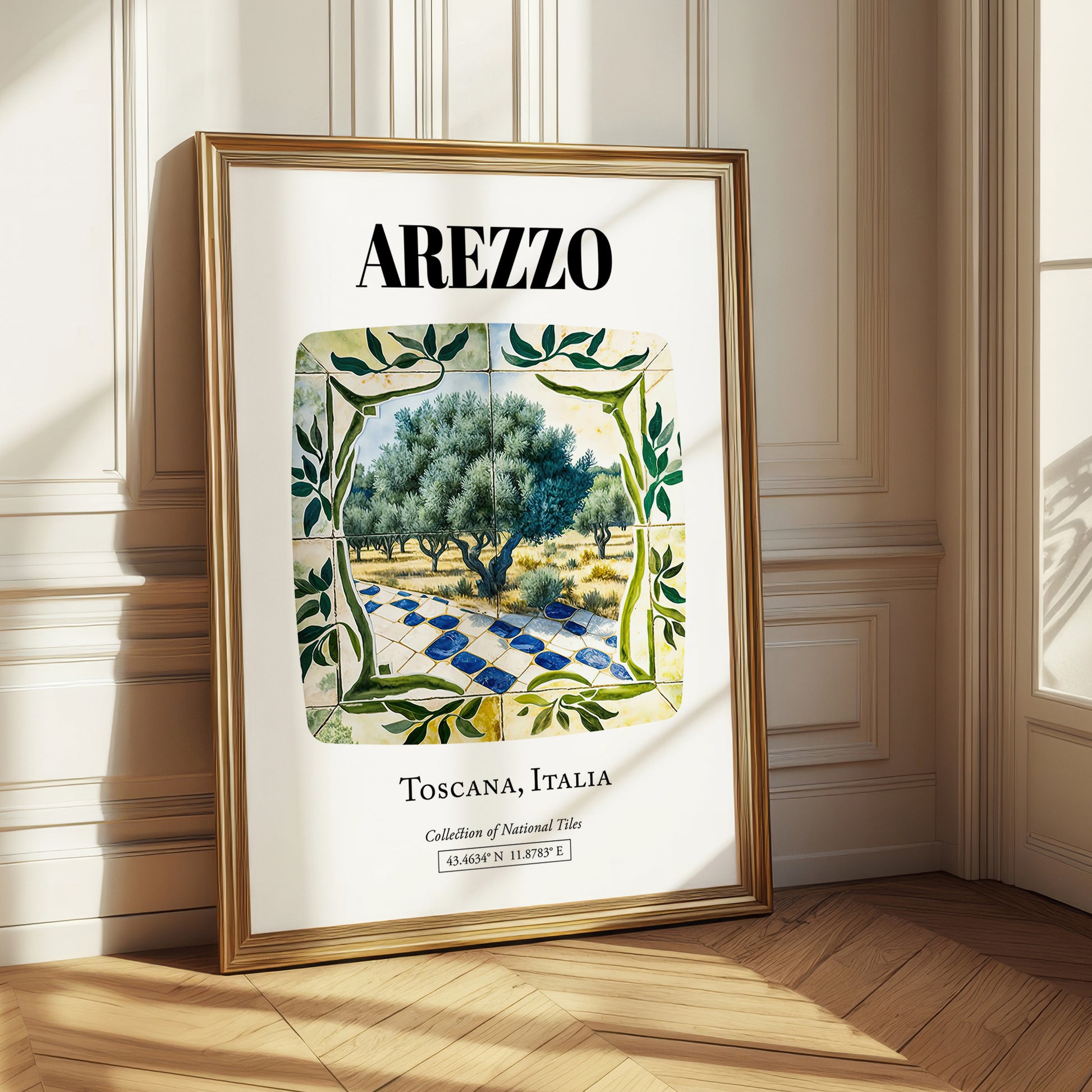 Arezzo, Italy – Travel Wall Art, styled in a charming Paris street view