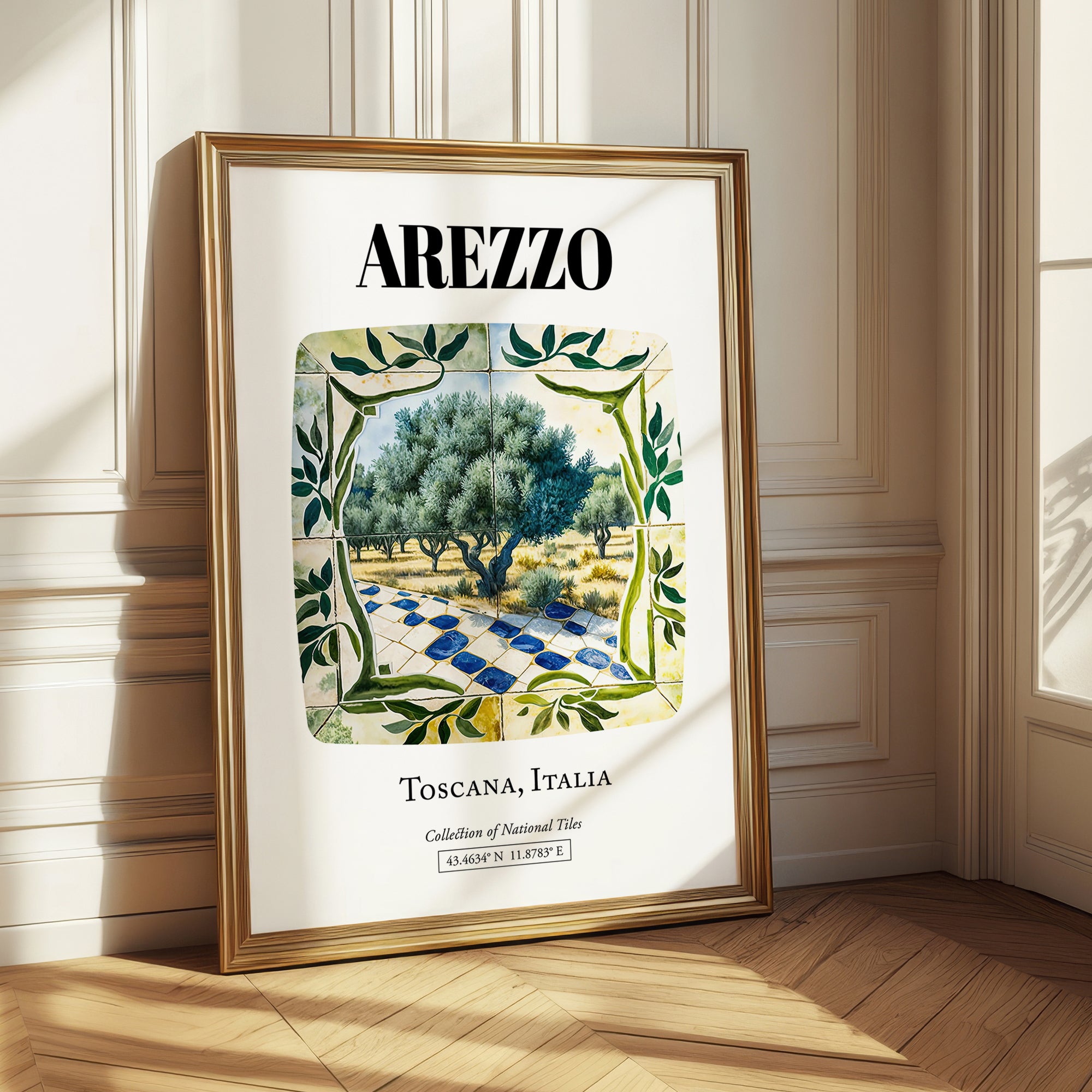 Arezzo, Italy – Travel Wall Art, styled in a charming Paris street view