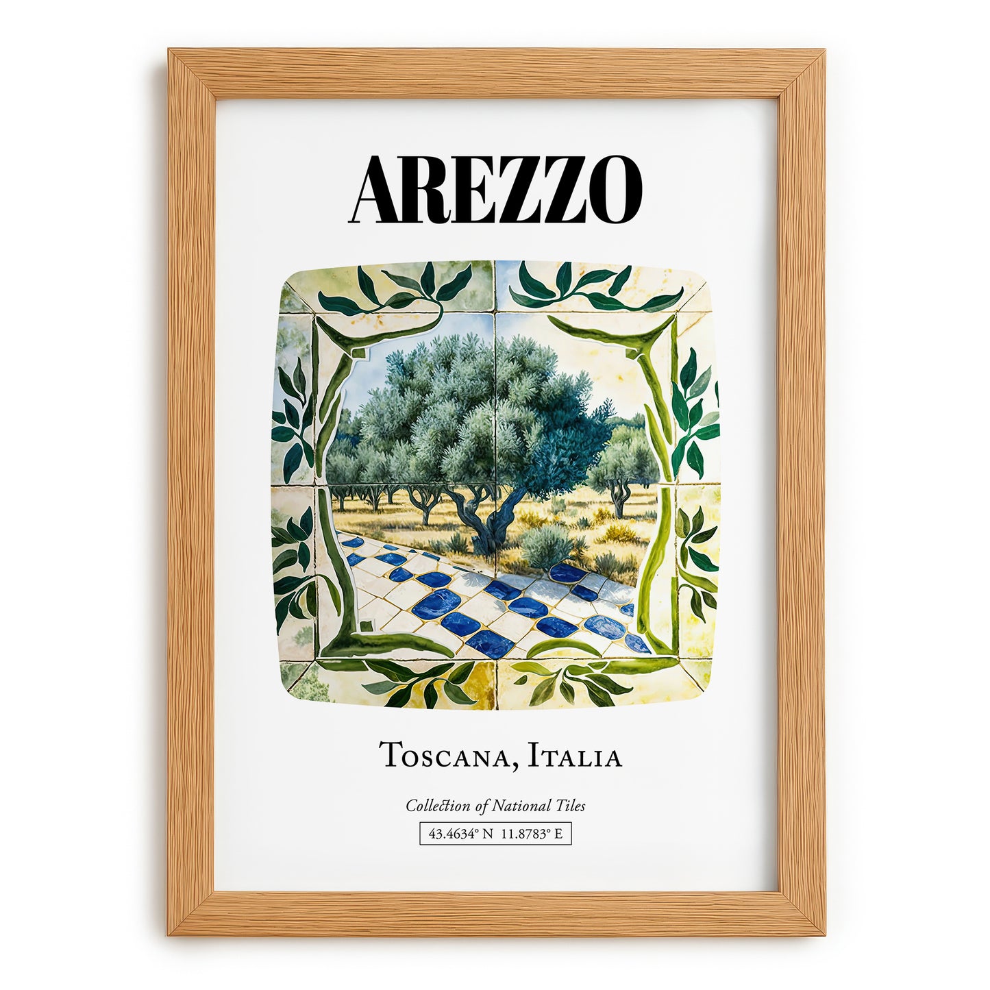 Arezzo, Italy – Travel Wall Art, set in oak frame