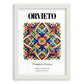 Orvieto, Italy – Country Culture Poster, placed in minimal white frame