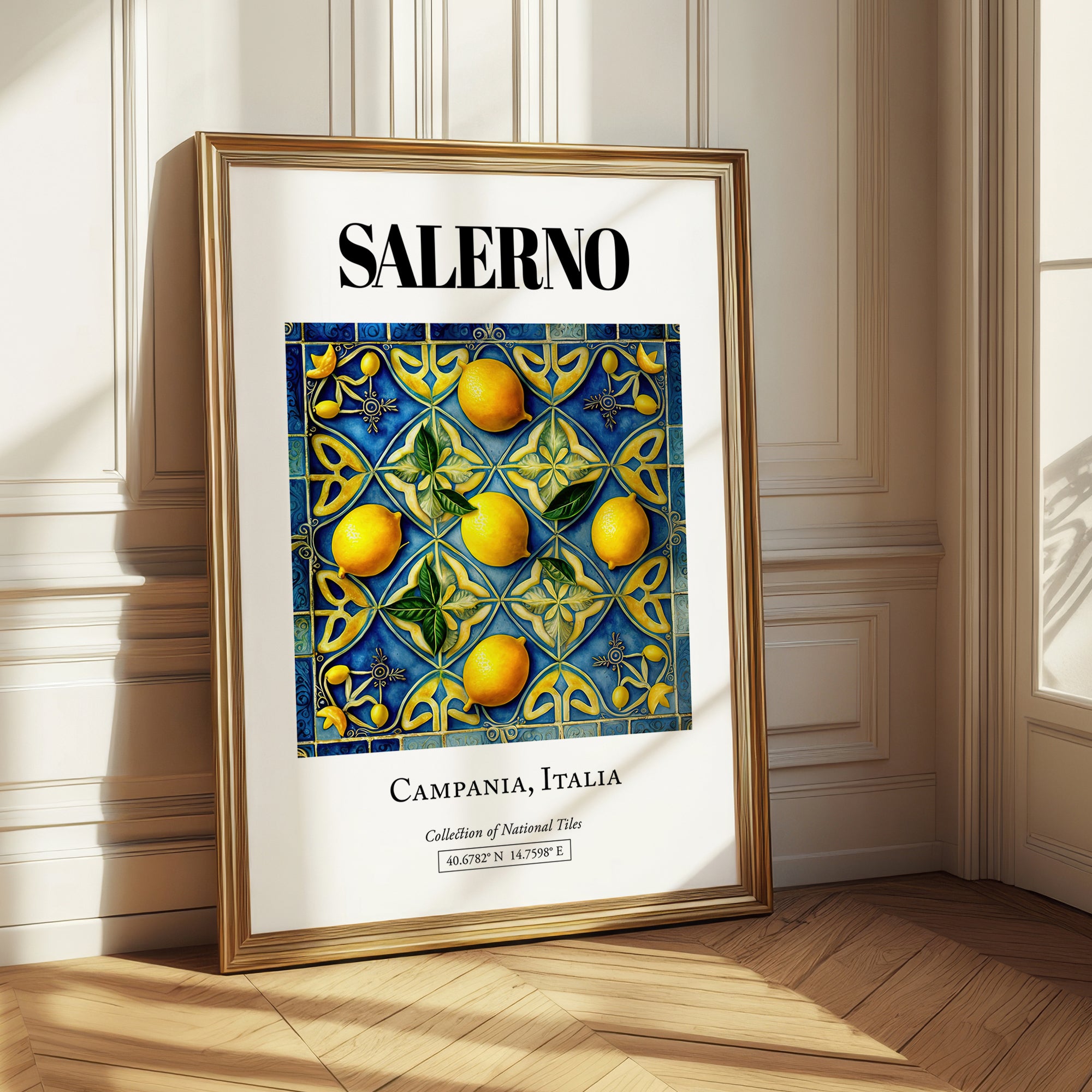 Salerno, Italy – Travel Print, styled in a charming Paris street view