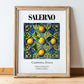 Salerno, Italy – Travel Print, in wooden frame leaning on the floor