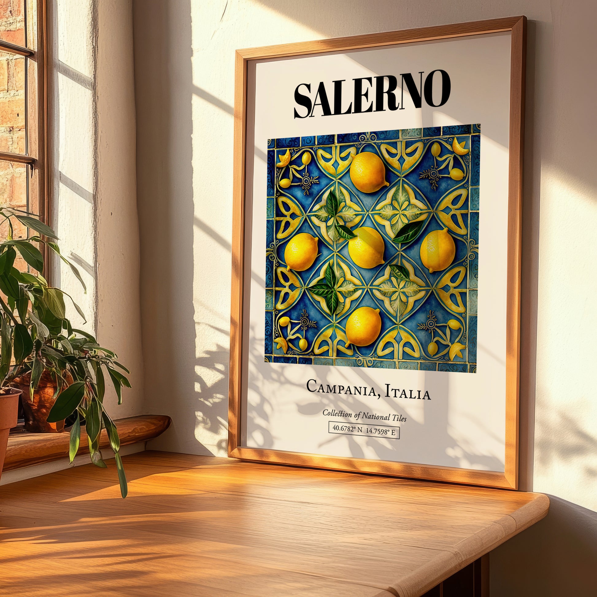 Salerno, Italy – Travel Print, clean layout with no caption