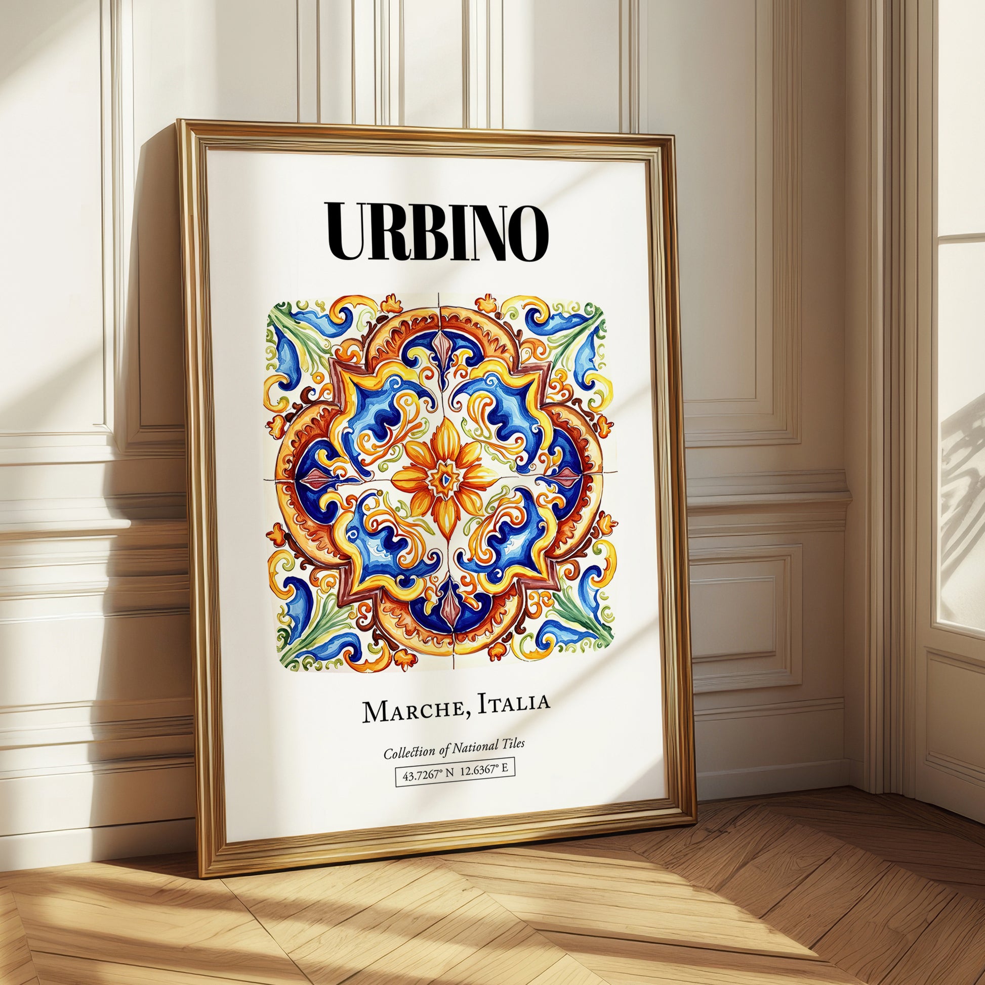 Urbino, Italy – Away From Home Poster, styled in a charming Paris street view