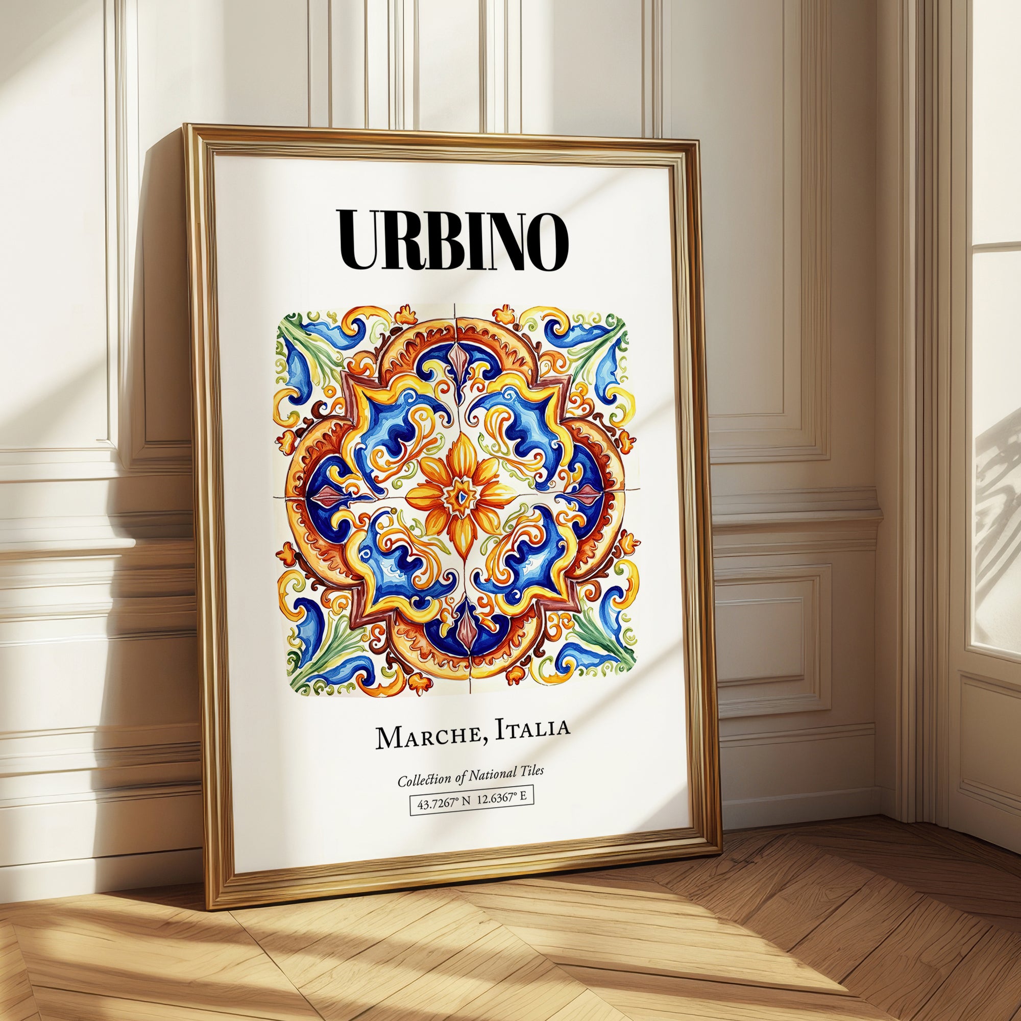Urbino, Italy – Away From Home Poster, styled in a charming Paris street view