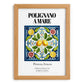 Polignano A Mare, Italy – Illustrated Travel Poster, set in oak frame