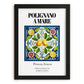 Polignano A Mare, Italy – Illustrated Travel Poster, in sleek black frame