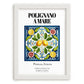 Polignano A Mare, Italy – Illustrated Travel Poster, placed in minimal white frame