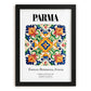 Parma, Italy – Travel Poster, in sleek black frame