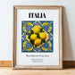 Italia, Repubblica Italiana – Travel Print, in wooden frame leaning on the floor