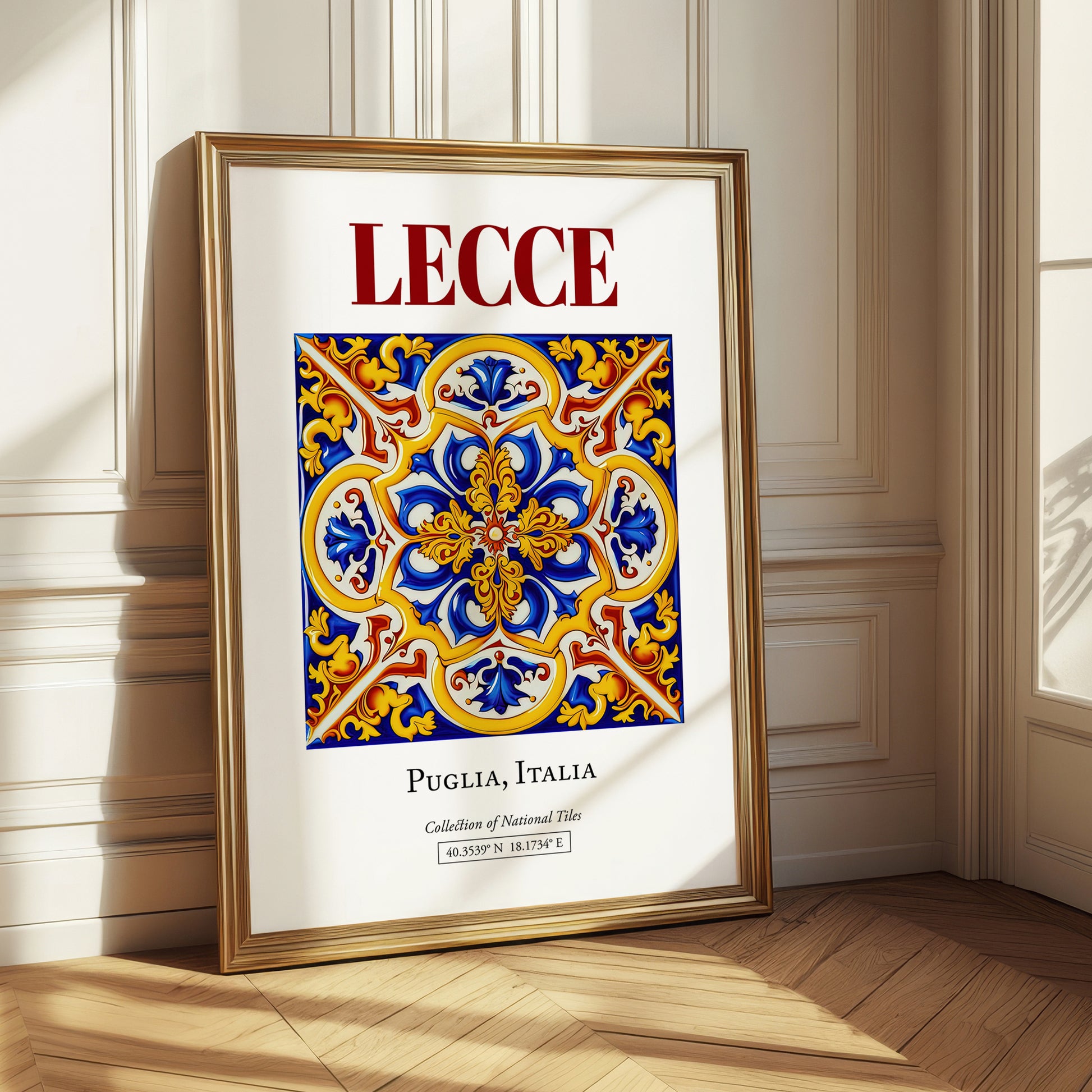 Lecce, Italy – Retro Travel Poster, styled in a charming Paris street view