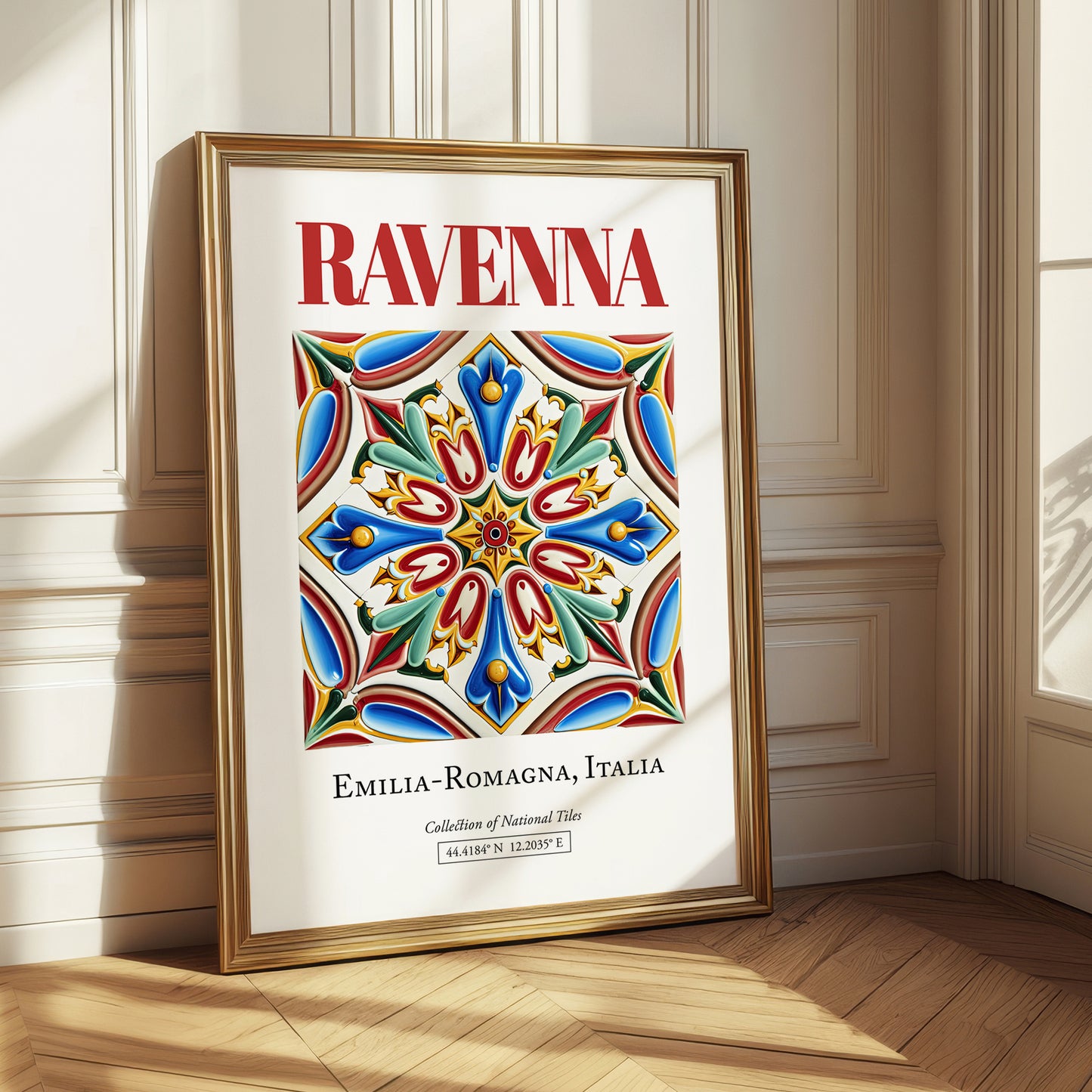 Ravenna, Italy – Tourist Destination Poster, styled in a charming Paris street view
