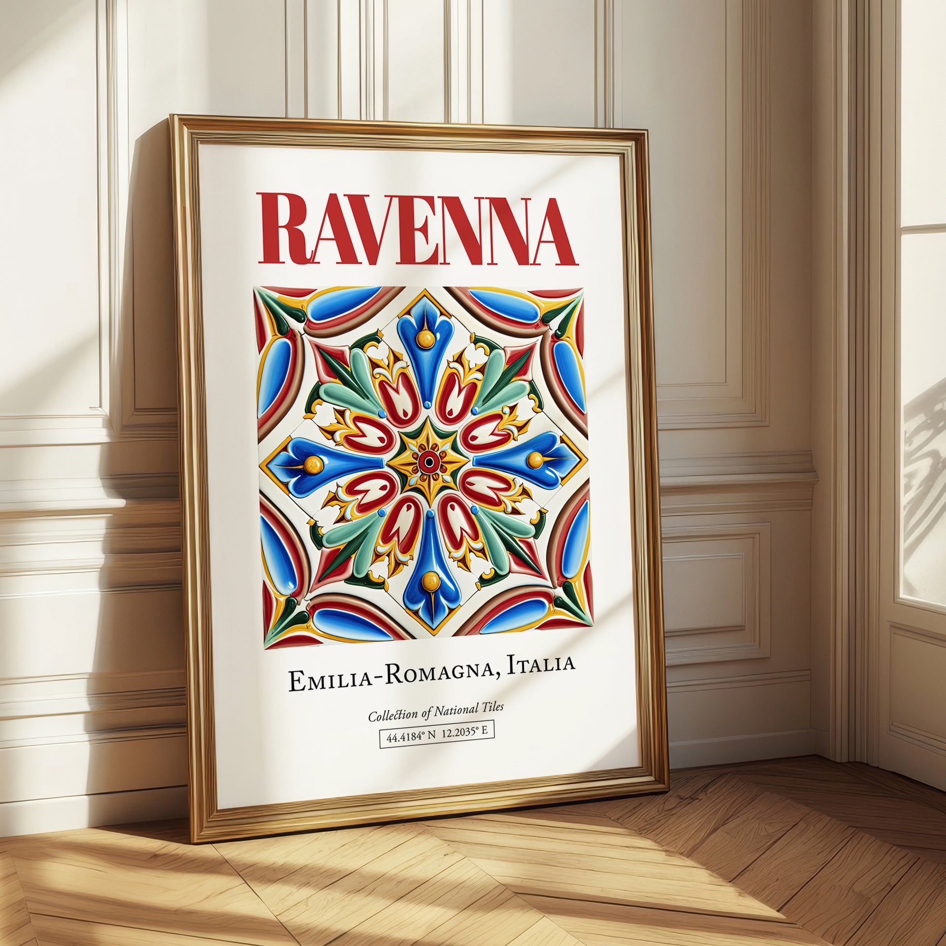 Ravenna, Italy – Tourist Destination Poster, styled in a charming Paris street view