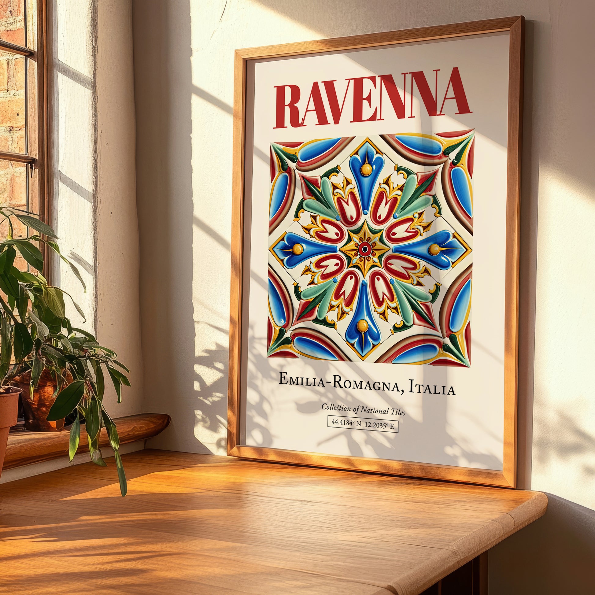 Ravenna, Italy – Tourist Destination Poster, clean layout with no caption