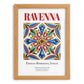Ravenna, Italy – Tourist Destination Poster, set in oak frame