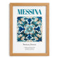 Messina, Italy – Architectural Travel Art, set in oak frame
