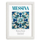 Messina, Italy – Architectural Travel Art, placed in minimal white frame