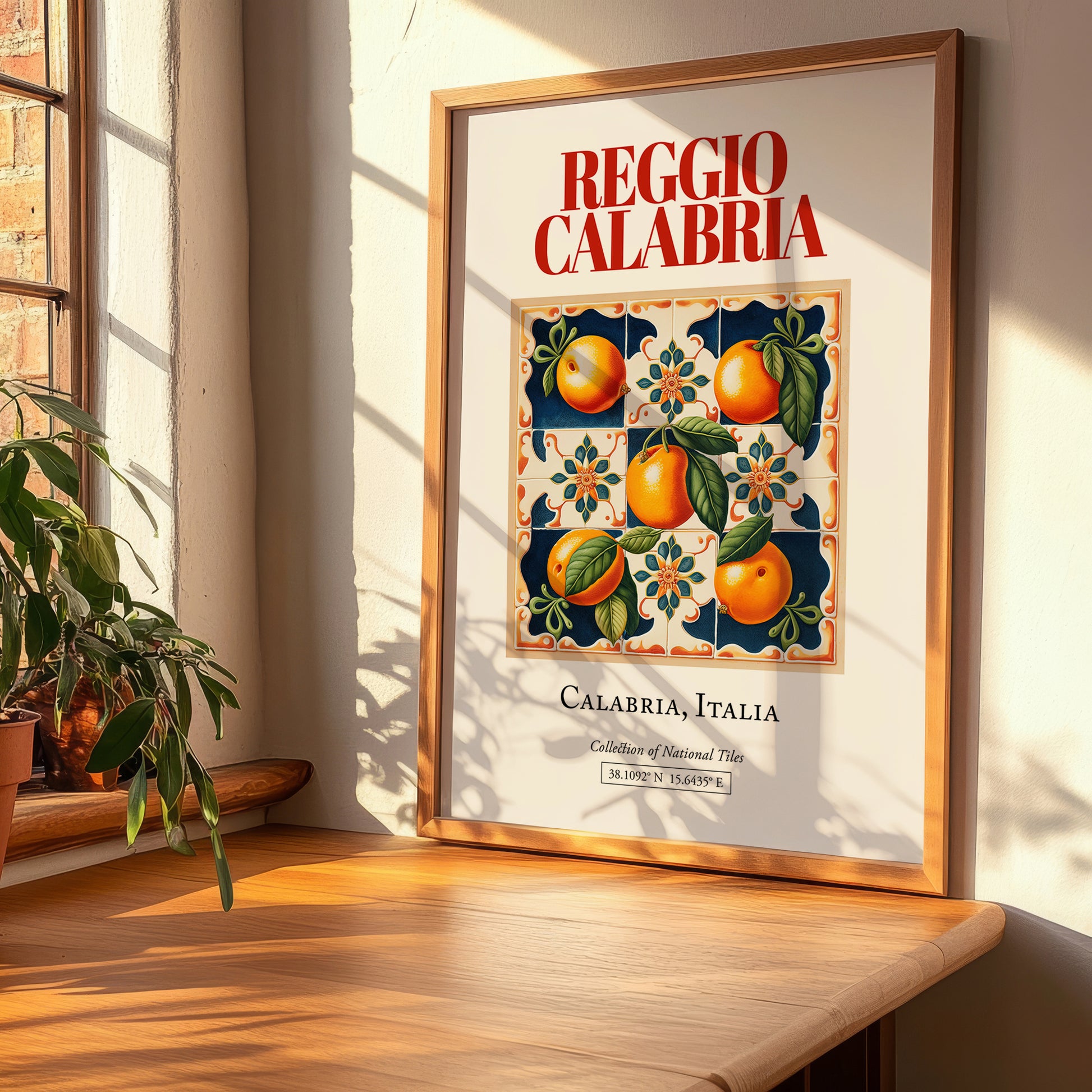 Reggio Calabria, Italy – Wanderlust-Inspired Poster, clean layout with no caption