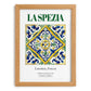 La Spezia, Italy – Tourist Destination Poster, set in oak frame