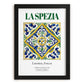 La Spezia, Italy – Tourist Destination Poster, in sleek black frame