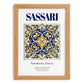 Sassari, Italy – Travel Wall Art, set in oak frame