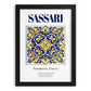 Sassari, Italy – Travel Wall Art, in sleek black frame