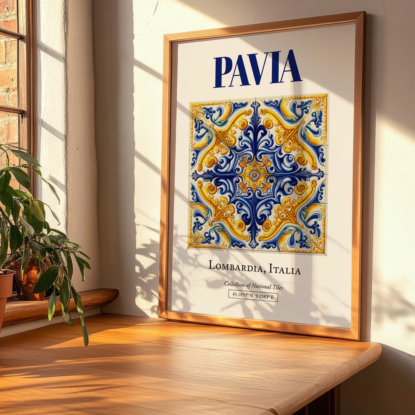 Pavia, Italy – Travel Wall Art, clean layout with no caption