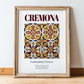 Cremona, Italy – Cityscape Wall Art, in wooden frame leaning on the floor