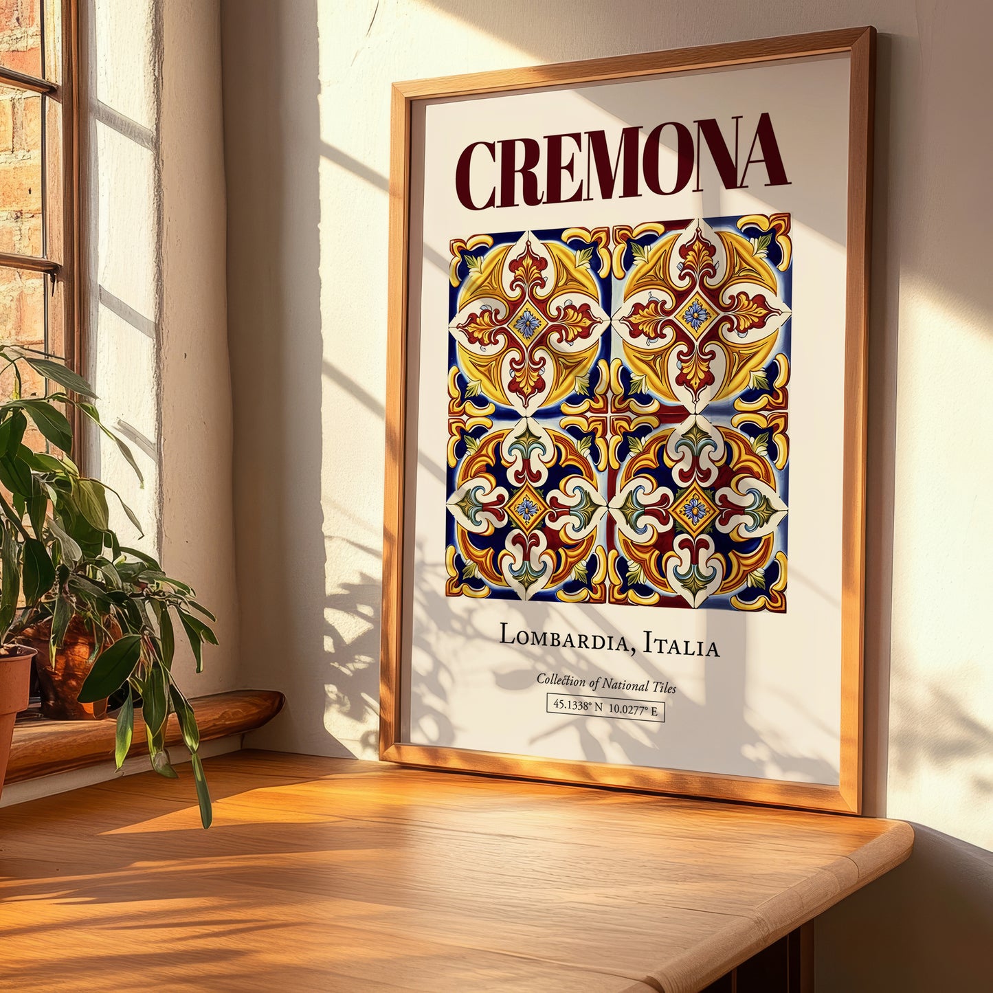 Cremona, Italy – Cityscape Wall Art, clean layout with no caption