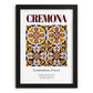 Cremona, Italy – Cityscape Wall Art, in sleek black frame